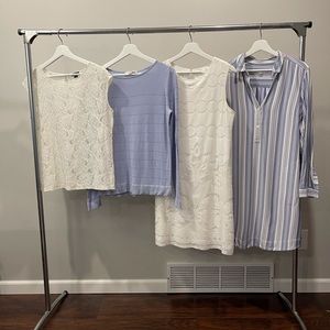 Set Ann Taylor, J.Jill Lace, Shirt Dress, Sweater